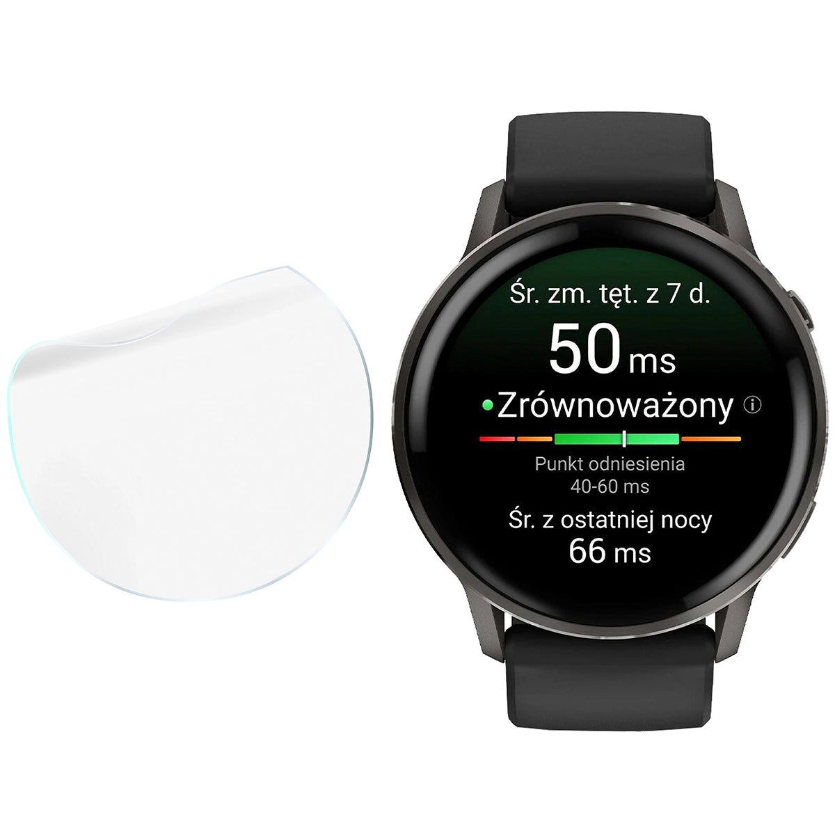 Hydrogel Folie für den Bildschirm für Garmin Venu 4 45 mm, Bizon Watch Film Hydrogel Duo, 2 Stück