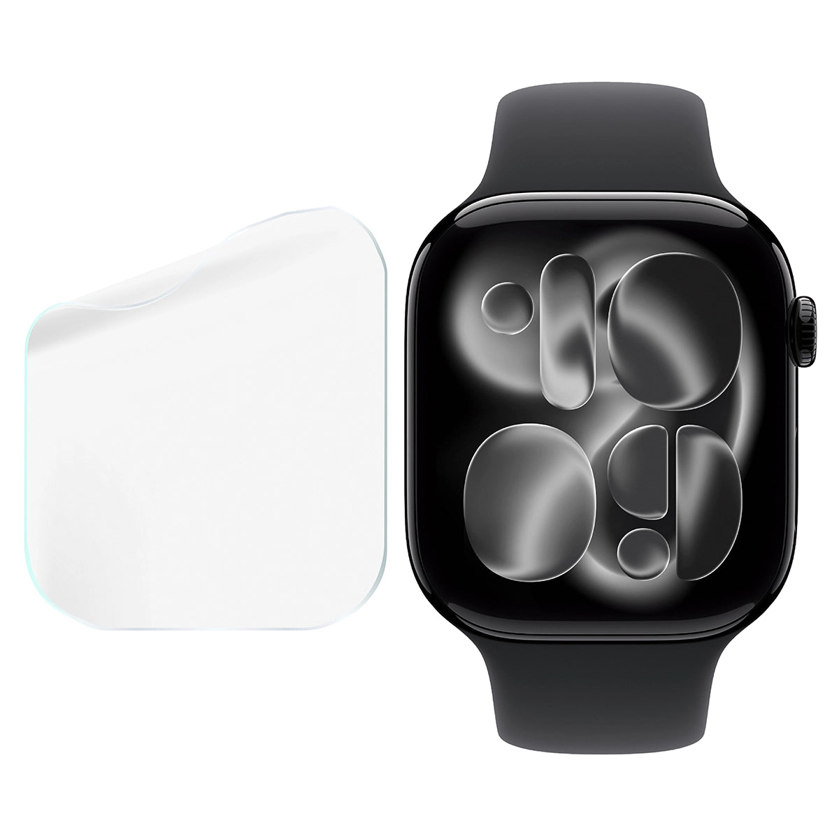 Hydrogel Folie für den Bildschirm für Apple Watch 11 / 10 42mm, Bizon Glass Watch Hydrogel Duo, 2 Stück