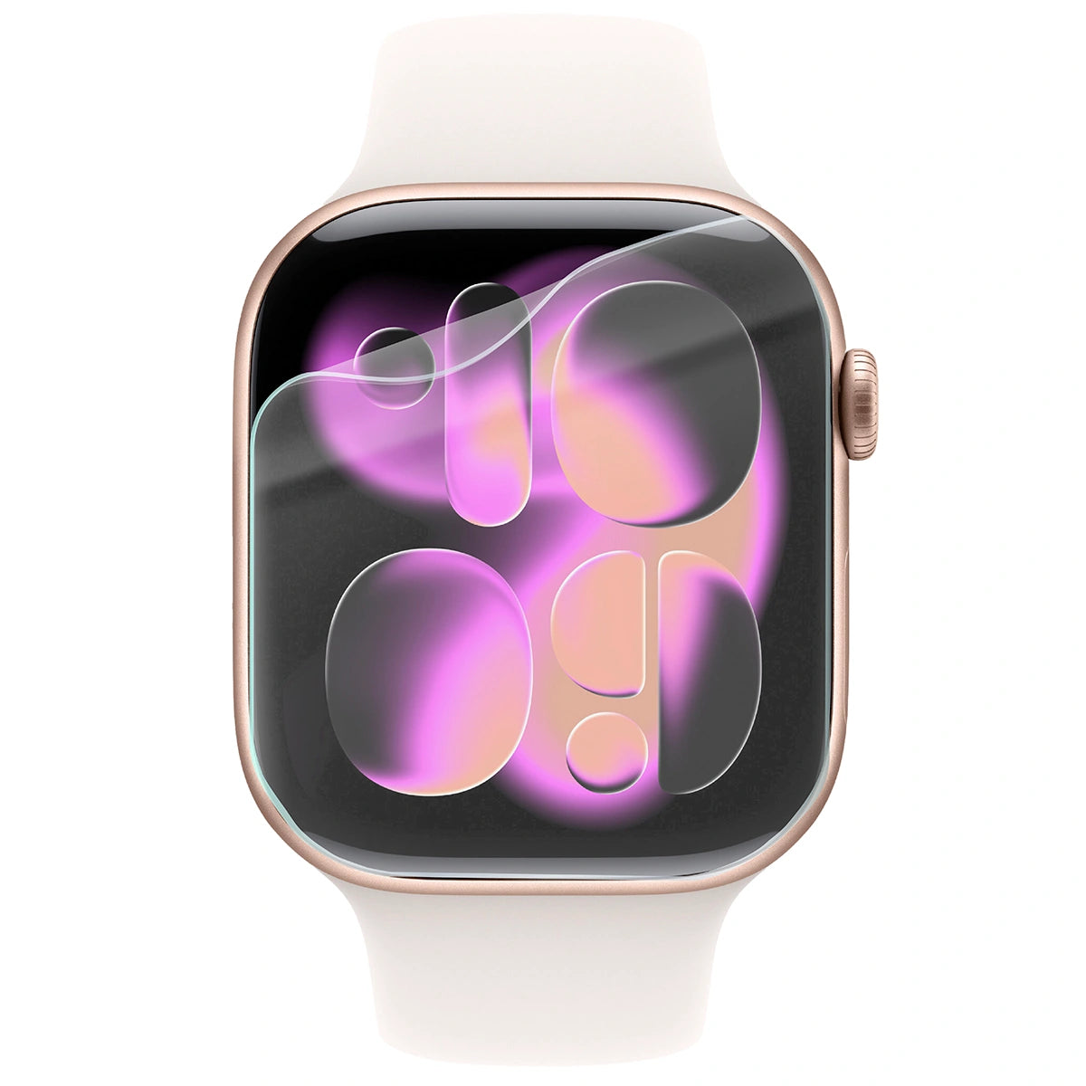 Hydrogel Folie für den Bildschirm für Apple Watch 11 / 10 (46mm), Bizon Glass Watch Hydrogel Duo, 2 Stück