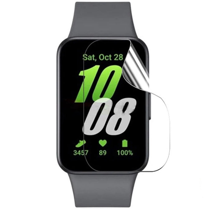 Hydrogel Folie für den Bildschirm für Galaxy Fit 3, Bizon Watch Film Hydrogel Duo, 2 Stück