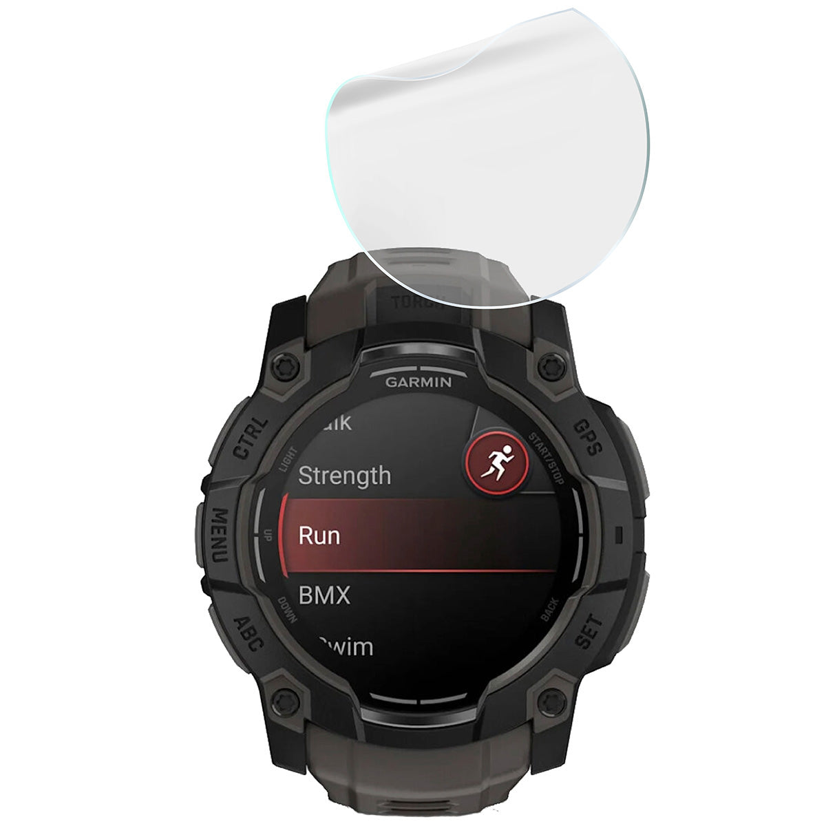 Hydrogel Folie für den Bildschirm für Garmin Instinct 3 50 mm, Bizon Watch Film Hydrogel Duo, 2 Stück