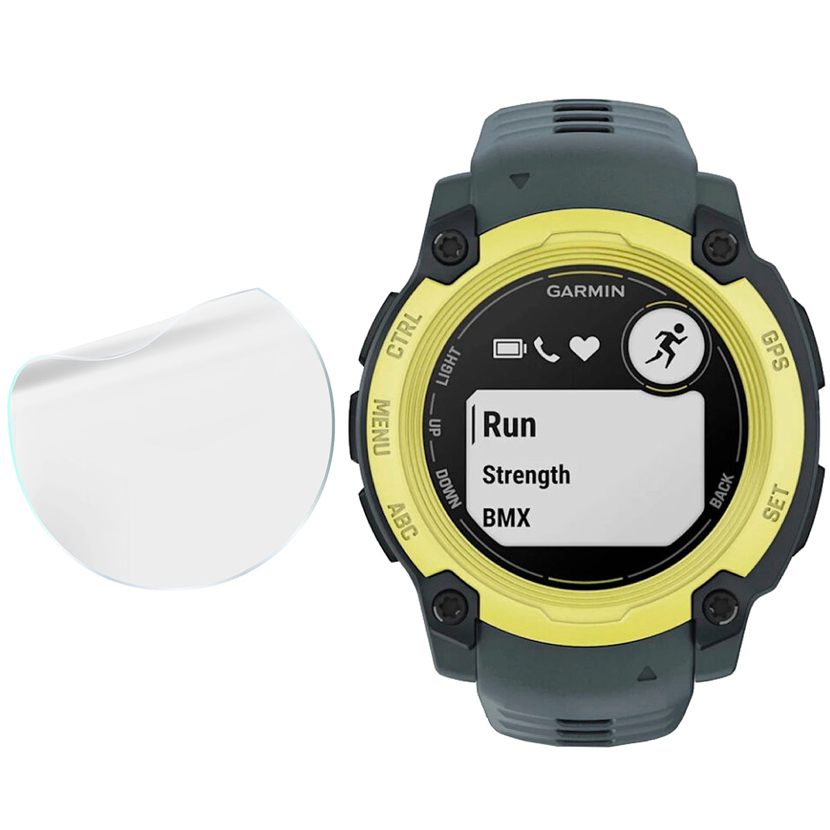 Hydrogel Folie für den Bildschirm für Garmin Instinct E 40 mm, Bizon Watch Film Hydrogel Duo, 2 Stück