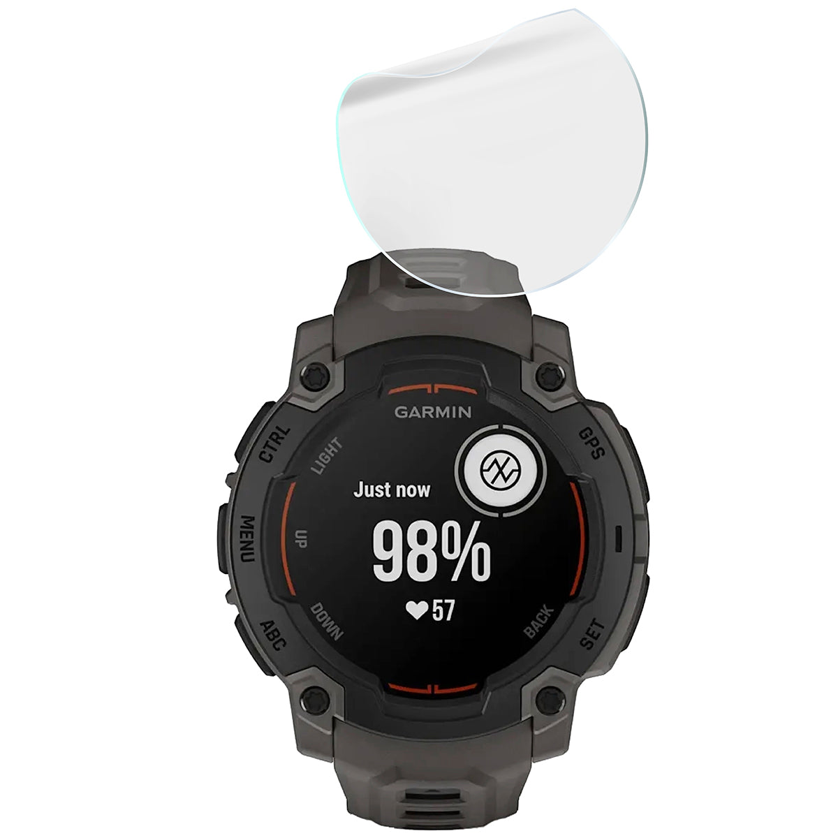 Hydrogel Folie für den Bildschirm für Garmin Instinct E 45 mm, Bizon Watch Film Hydrogel Duo, 2 Stück