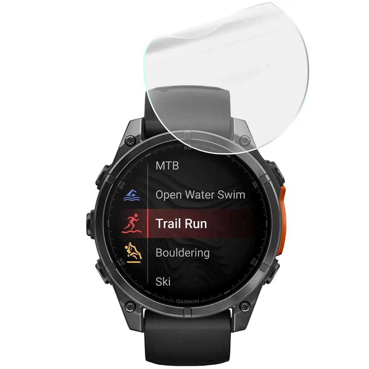 Hydrogel Folie für den Bildschirm für Garmin Tactix 8 AMOLED 51 mm / SOLAR 51 mm, Bizon Watch Film Hydrogel Duo, 2 Stück