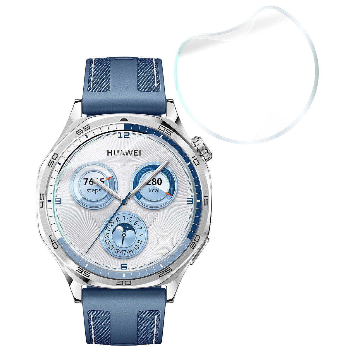 Hydrogel Folie für den Bildschirm für Huawei Watch GT 5 / GT 5 Pro 46 mm, Bizon Glass Watch Hydrogel Duo, 2 Stück