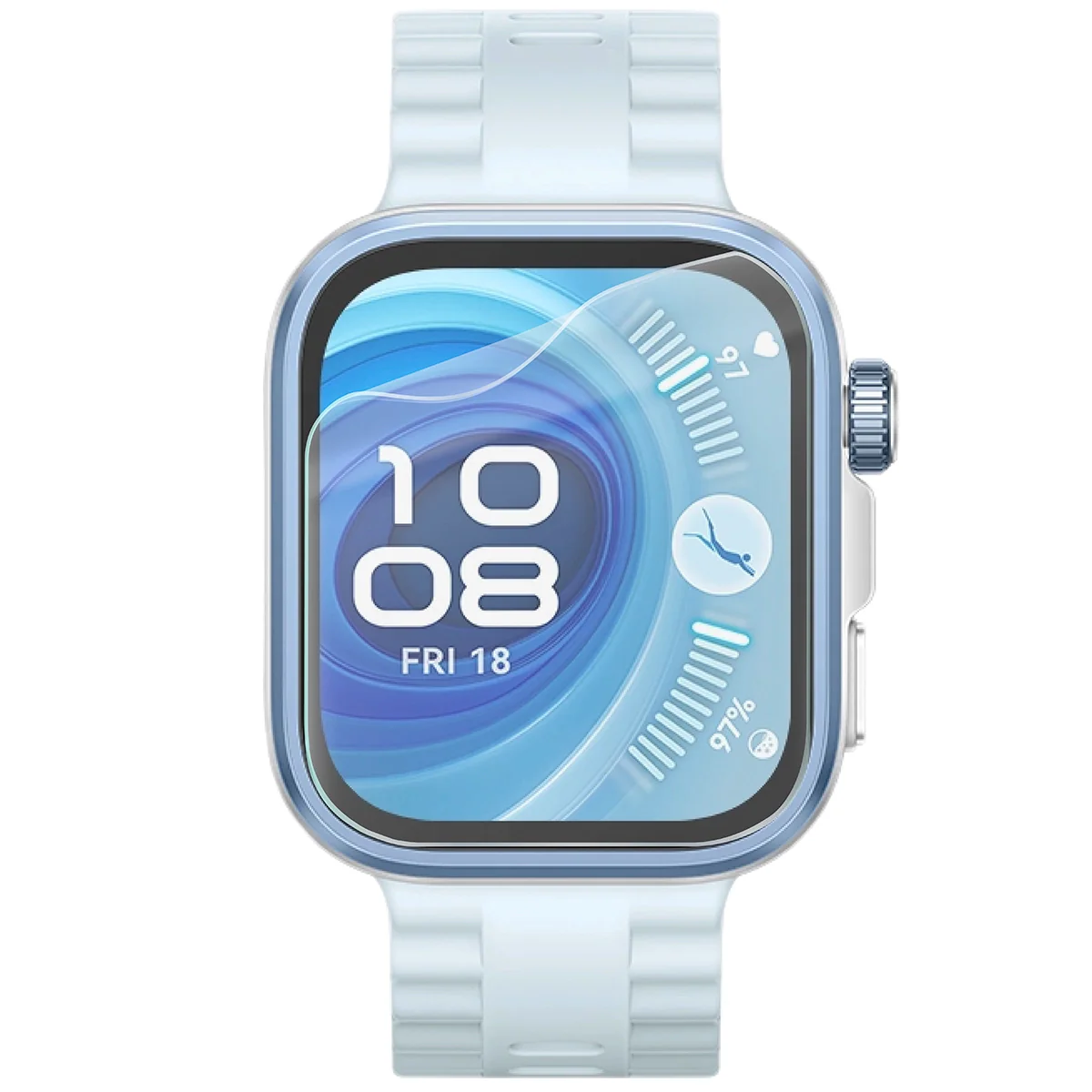 Hydrogel Folie für den Bildschirm für Huawei Watch Fit 4 / 4 Pro, Bizon Glass Watch Hydrogel Duo, 2 Stück