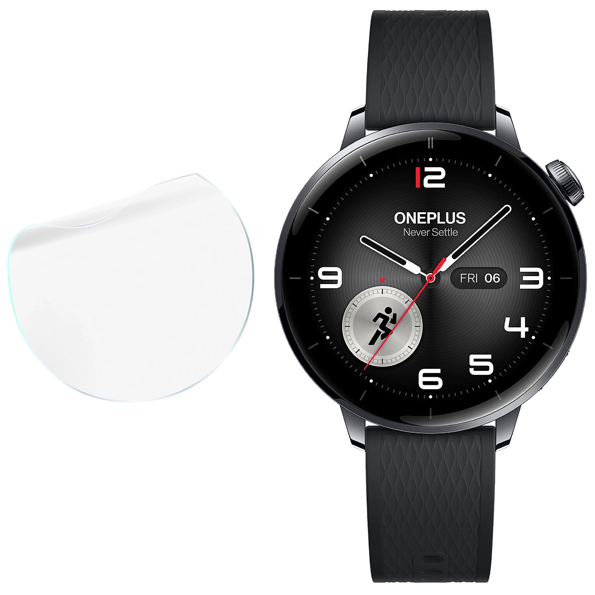 Hydrogel Folie für den Bildschirm für OnePlus Watch 3 43 mm, Bizon Glass Watch Hydrogel Duo, 2 Stück