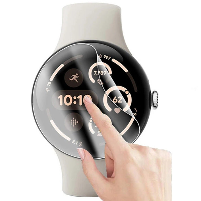 Hydrogel Folie für den Bildschirm für Google Pixel Watch 3 41 mm, Bizon Glass Watch Hydrogel Duo, 2 Stück