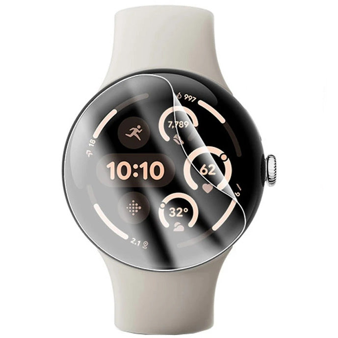 Hydrogel Folie für den Bildschirm für Google Pixel Watch 3 41 mm, Bizon Glass Watch Hydrogel Duo, 2 Stück