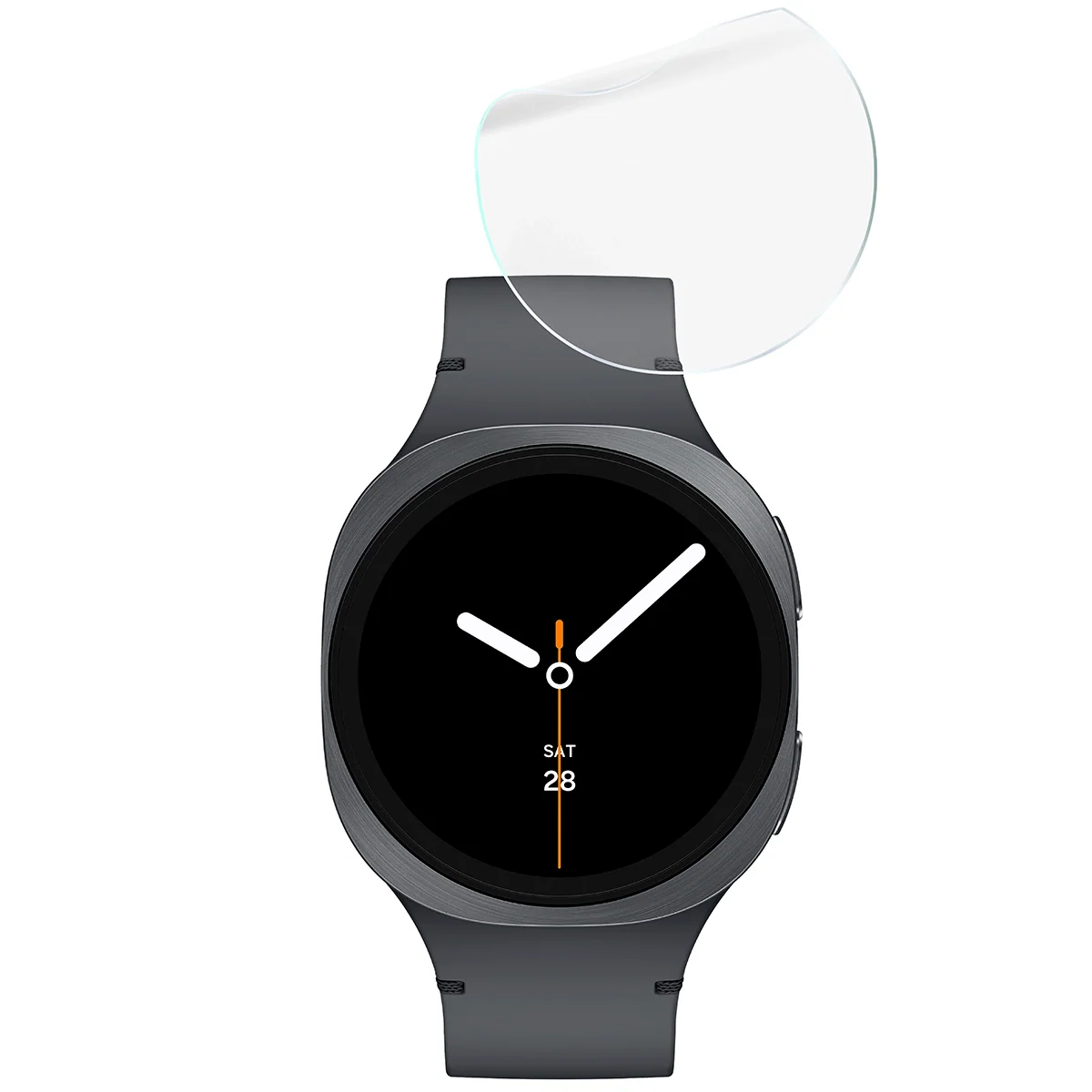 Hydrogel Folie für den Bildschirm für Galaxy Watch 8 44 mm, Bizon Glass Watch Hydrogel Duo, 2 Stück