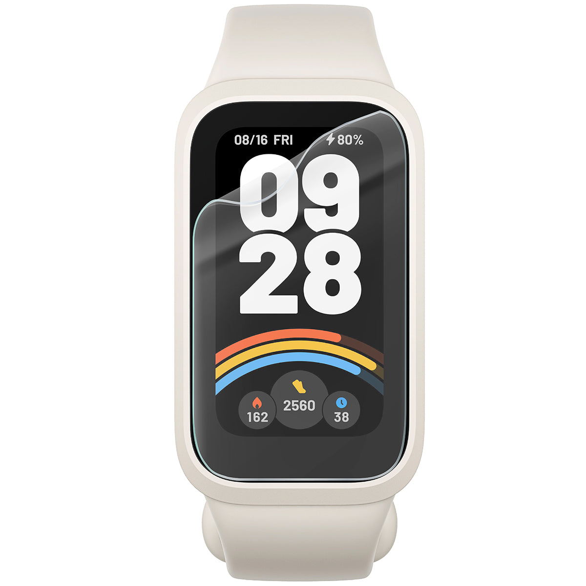 Hydrogel Folie für den Bildschirm für Xiaomi Smart Band 9 Active / Redmi Band 3, Bizon Glass Watch Hydrogel Duo, 2 Stück