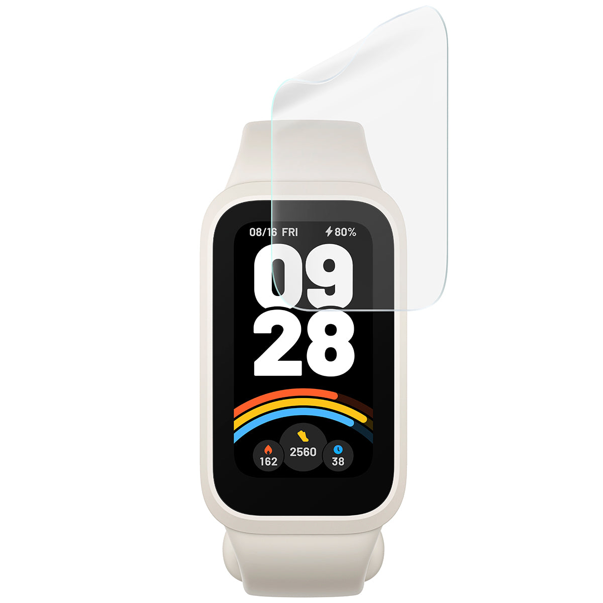 Hydrogel Folie für den Bildschirm für Xiaomi Smart Band 9 Active / Redmi Band 3, Bizon Glass Watch Hydrogel Duo, 2 Stück