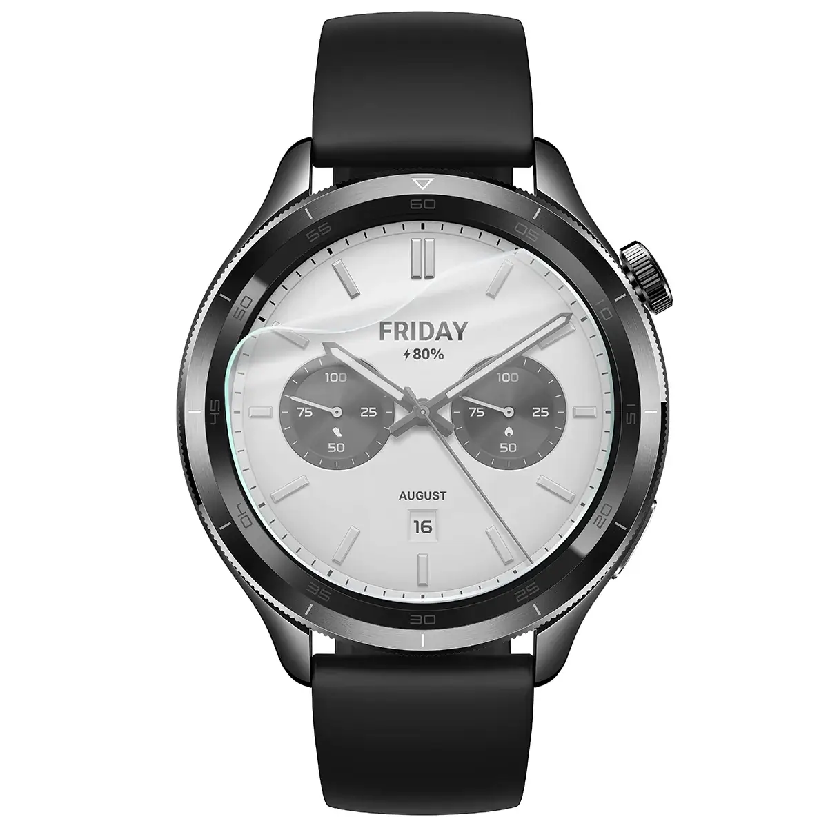Hydrogel Folie für den Bildschirm für Xiaomi Watch S4, Bizon Glass Watch Hydrogel Duo, 2 Stück