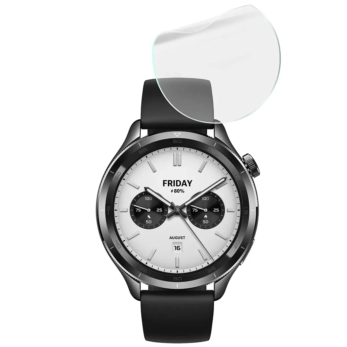 Hydrogel Folie für den Bildschirm für Xiaomi Watch S4, Bizon Glass Watch Hydrogel Duo, 2 Stück