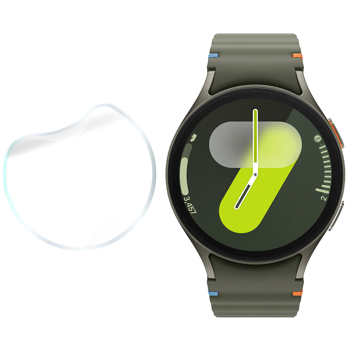 Matte Folie für Galaxy Watch 7 44 mm, Bizon Glass Watch Film Sun Duo, 2 Stück