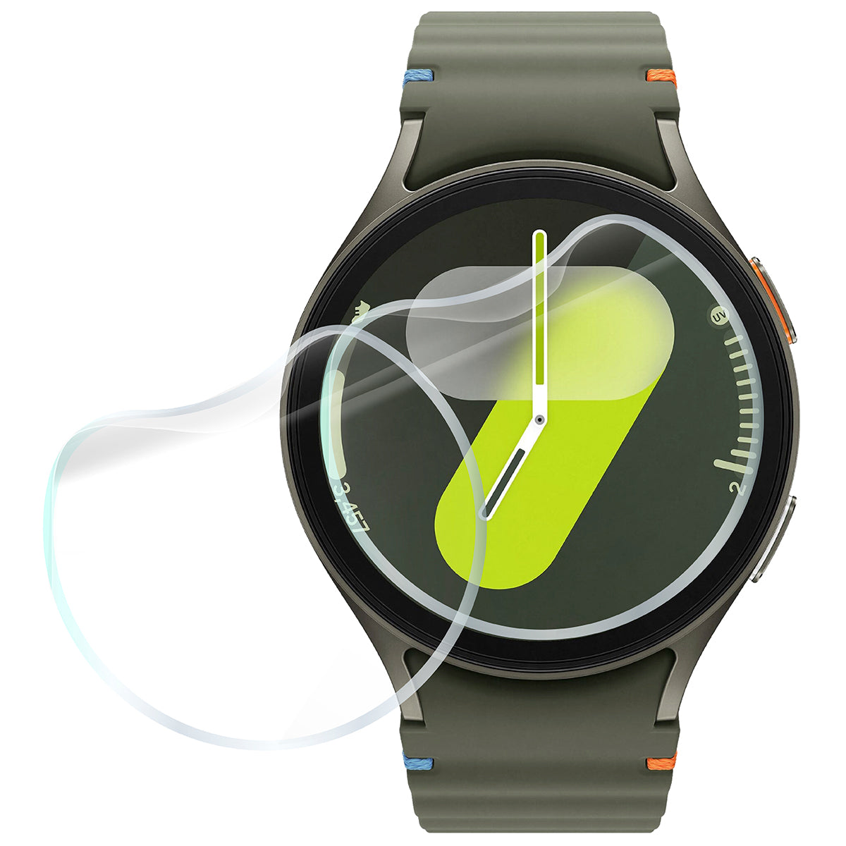 Matte Folie für Galaxy Watch 7 44 mm, Bizon Glass Watch Film Sun Duo, 2 Stück