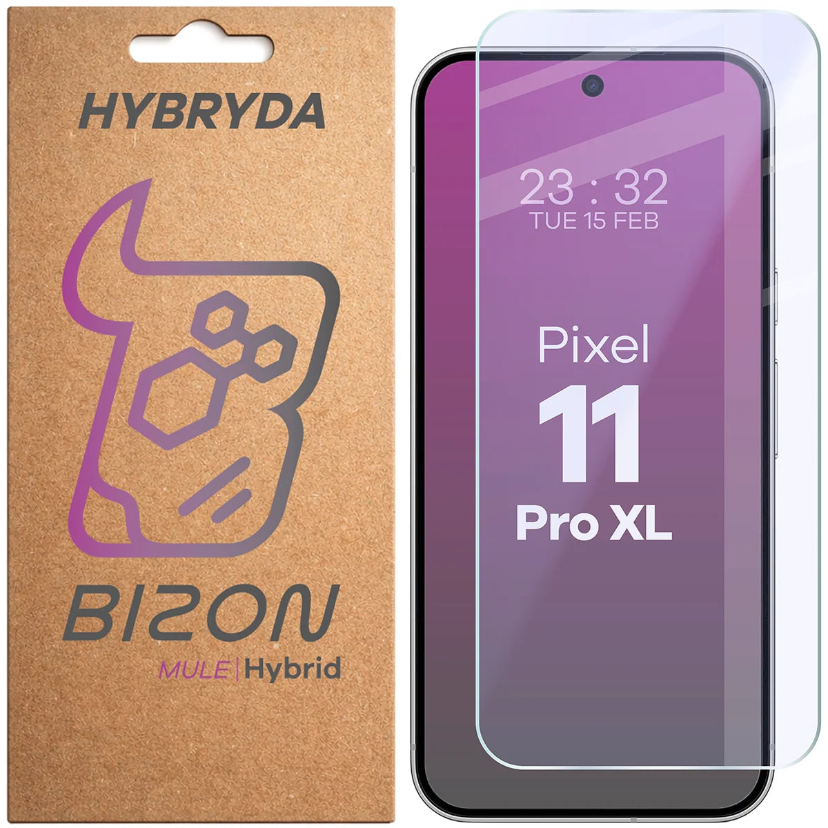 Flexibles Hybridglas für Google Pixel 11 Pro XL, Bizon Hybrid Mule (1/4)