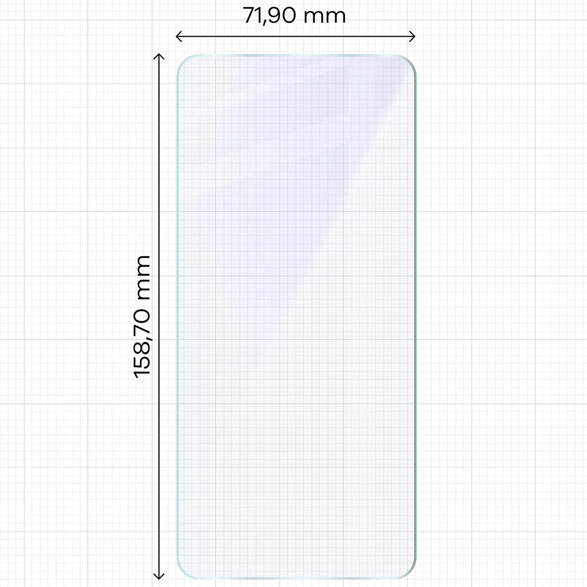 Flexibles Hybridglas für Motorola Edge 70 Max, Bizon Hybrid Mule (2/4)