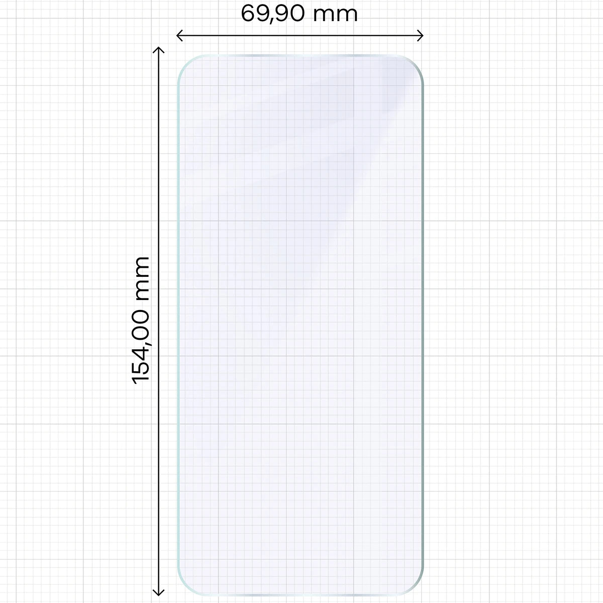 Flexibles Hybridglas für Oppo Reno16 F / Reno16 FS, Bizon Hybrid Mule (2/4)