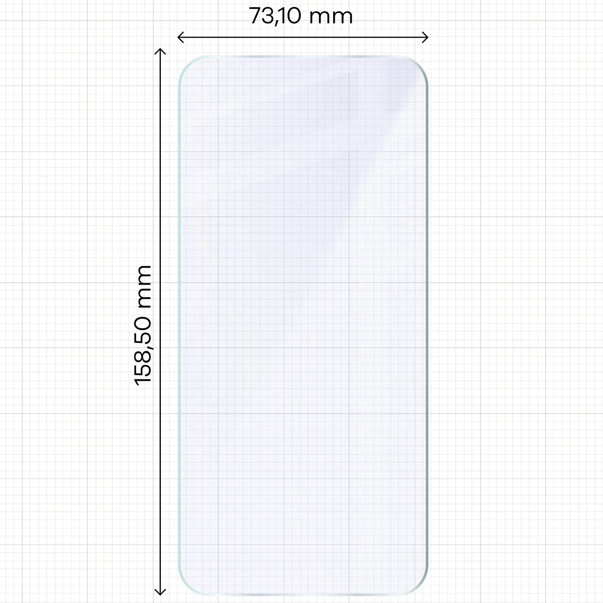 Flexibles Hybridglas für Xiaomi Redmi Note 17 Pro 5G, Bizon Hybrid Mule (2/4)