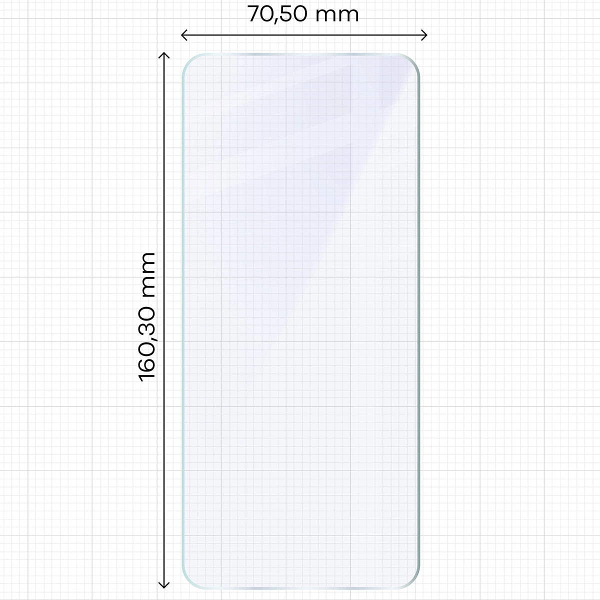 Flexibles Hybridglas für Motorola Moto G37 Power 5G, Bizon Hybrid Mule Duo, 2 Stück (2/4)