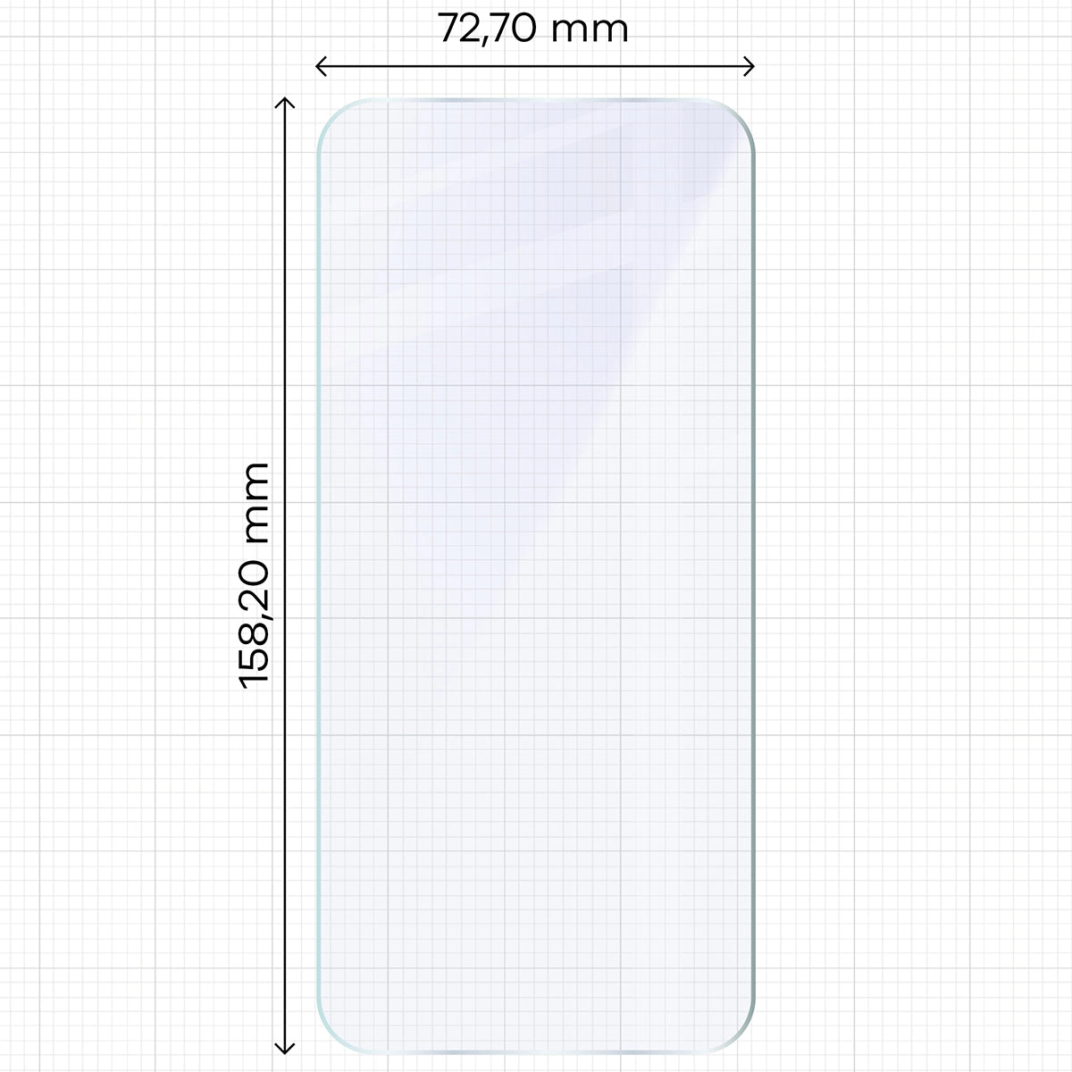 Flexibles Hybridglas für Motorola Moto G87 5G, Bizon Hybrid Mule Duo, 2 Stück