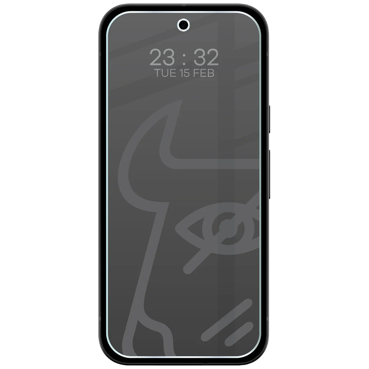 Hybridglas mit Privatschutzfilter für Google Pixel 10a, Bizon Hybrid Shadow, Matt