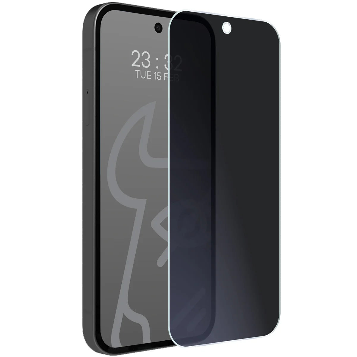Hybridglas mit Privatschutzfilter für Google Pixel 10a, Bizon Hybrid Shadow, Matt