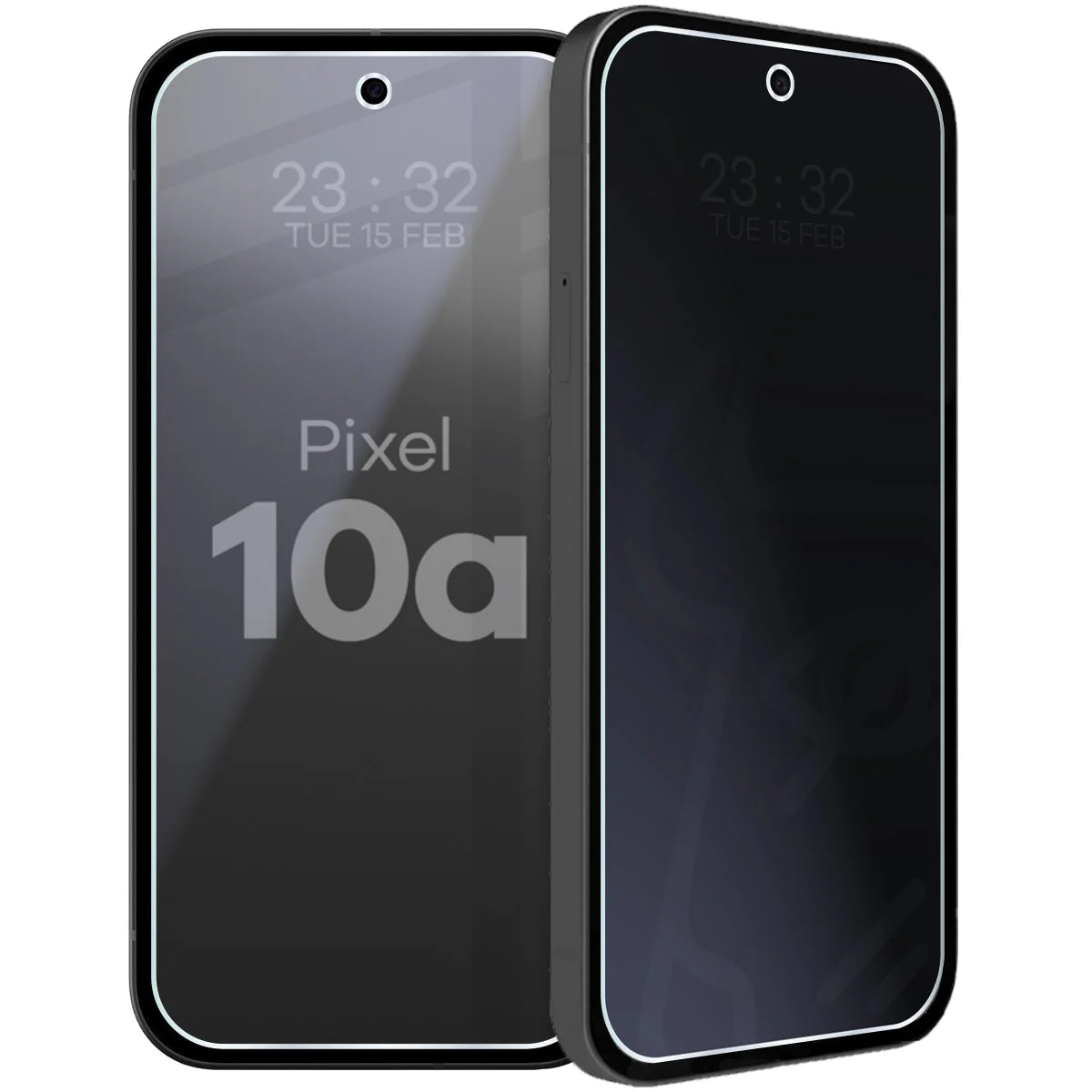 Hybridglas mit Privatschutzfilter für Google Pixel 10a, Bizon Hybrid Shadow, Matt