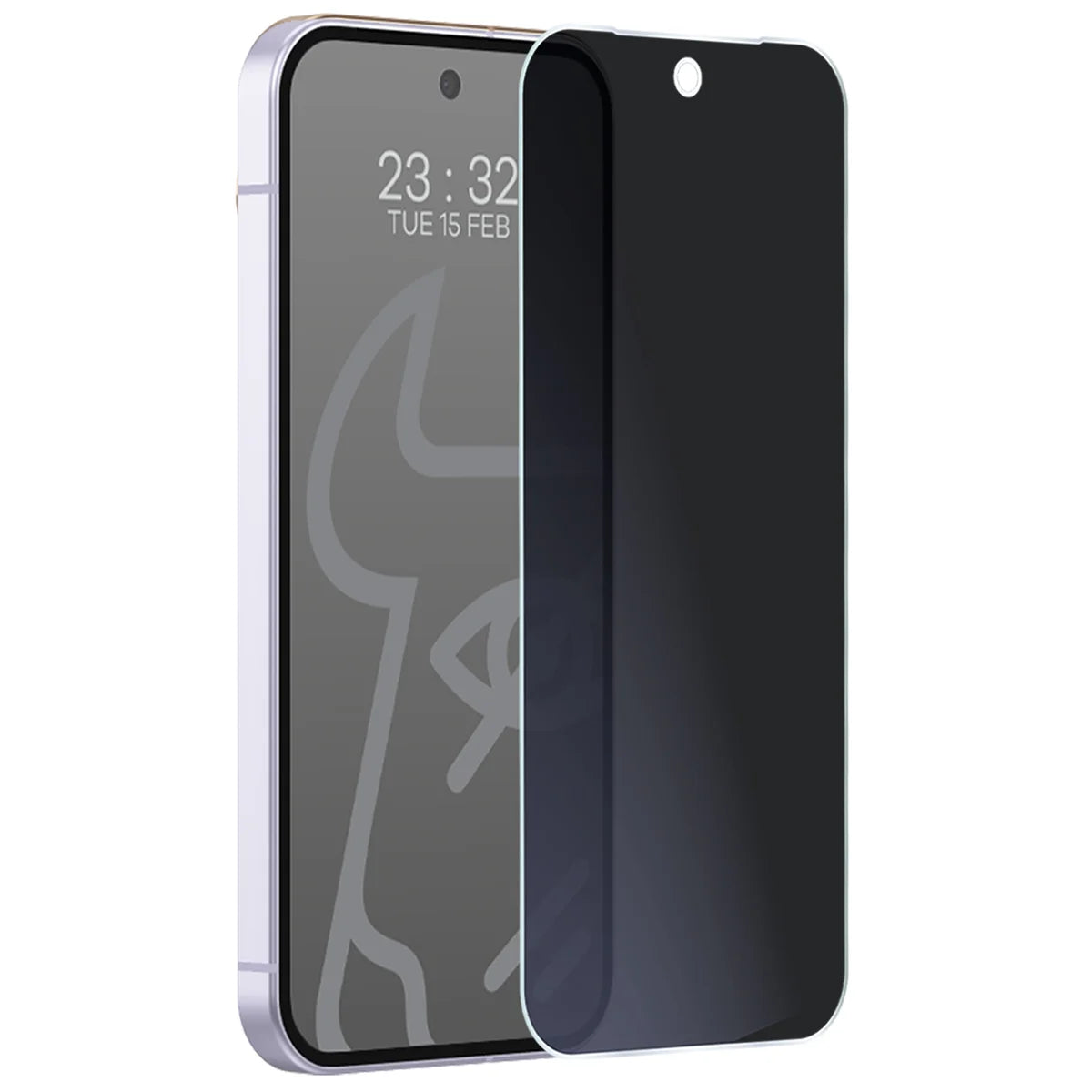 Hybridglas mit Privatschutzfilter für Google Pixel 11, Bizon Hybrid Shadow, Matt (5/6)