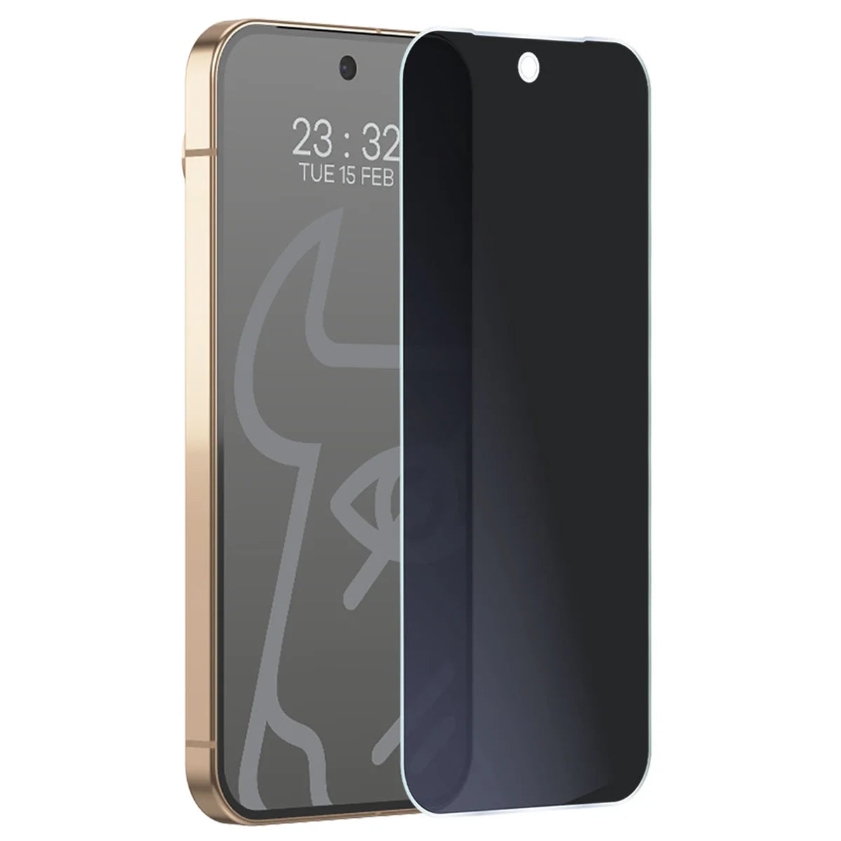 Hybridglas mit Privatschutzfilter für Google Pixel 11 Pro, Bizon Hybrid Shadow, Matt (5/6)