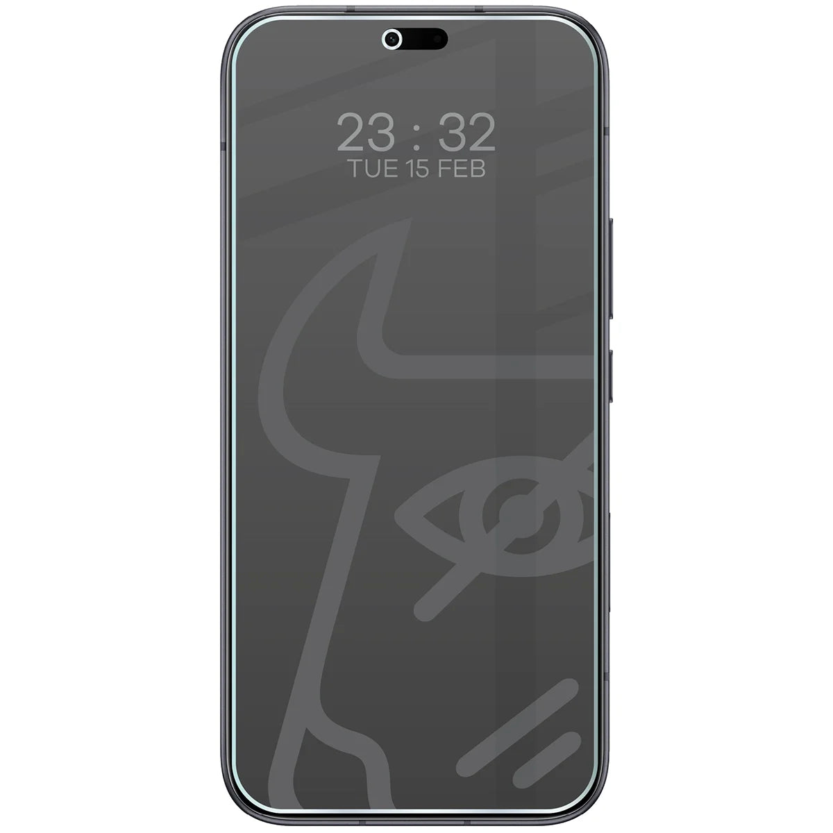 Hybridglas mit Privatschutzfilter für Honor 600 Lite 5G, Bizon Hybrid Shadow, Matt