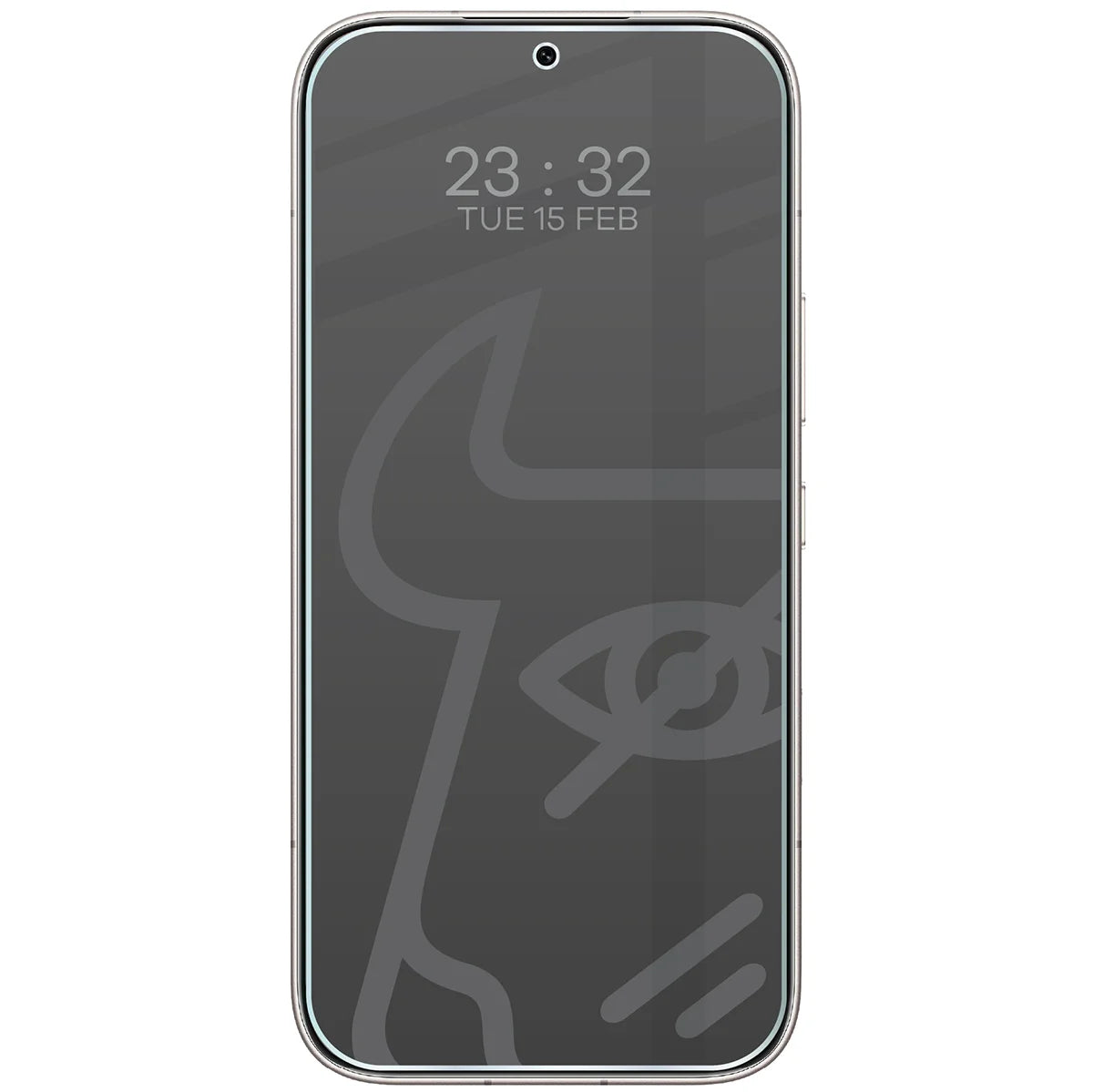 Hybridglas mit Privatschutzfilter für Honor 600 Pro 5G, Bizon Hybrid Shadow, Matt