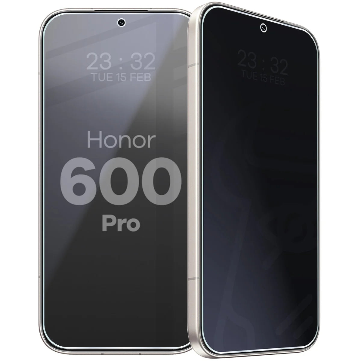 Hybridglas mit Privatschutzfilter für Honor 600 Pro 5G, Bizon Hybrid Shadow, Matt