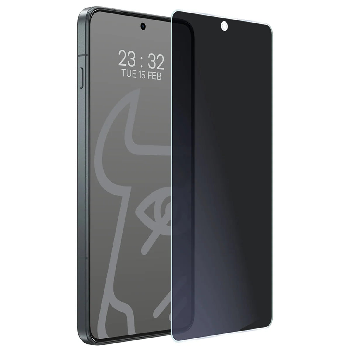 Hybridglas mit Privatschutzfilter für Motorola Edge 70 Max, Bizon Hybrid Shadow, Matt (5/6)