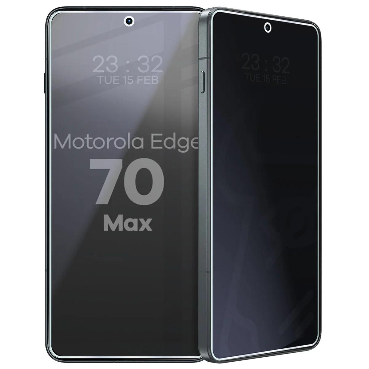 Hybridglas mit Privatschutzfilter für Motorola Edge 70 Max, Bizon Hybrid Shadow, Matt (6/6)