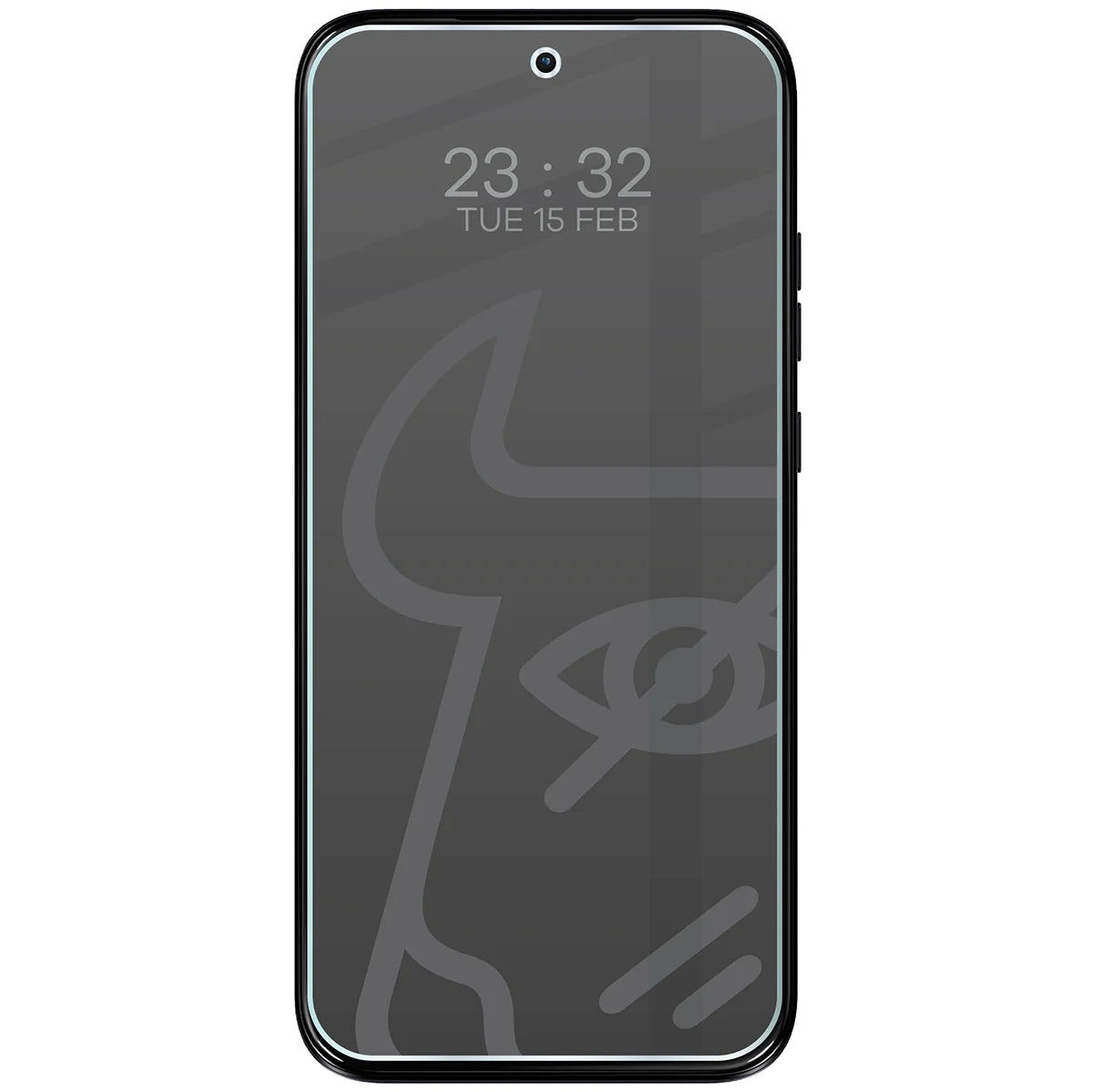Hybridglas mit Privatschutzfilter für Motorola Moto G67 5G, Bizon Hybrid Shadow, Matt