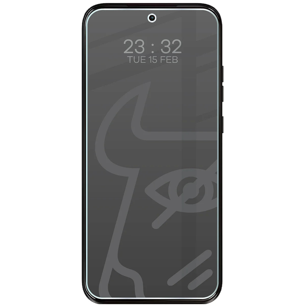 Hybridglas mit Privatschutzfilter für Motorola Moto G77 5G, Bizon Hybrid Shadow, Matt