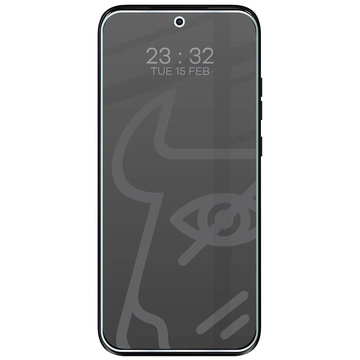 Hybridglas mit Privatschutzfilter für Motorola Moto G87 5G, Bizon Hybrid Shadow, Matt