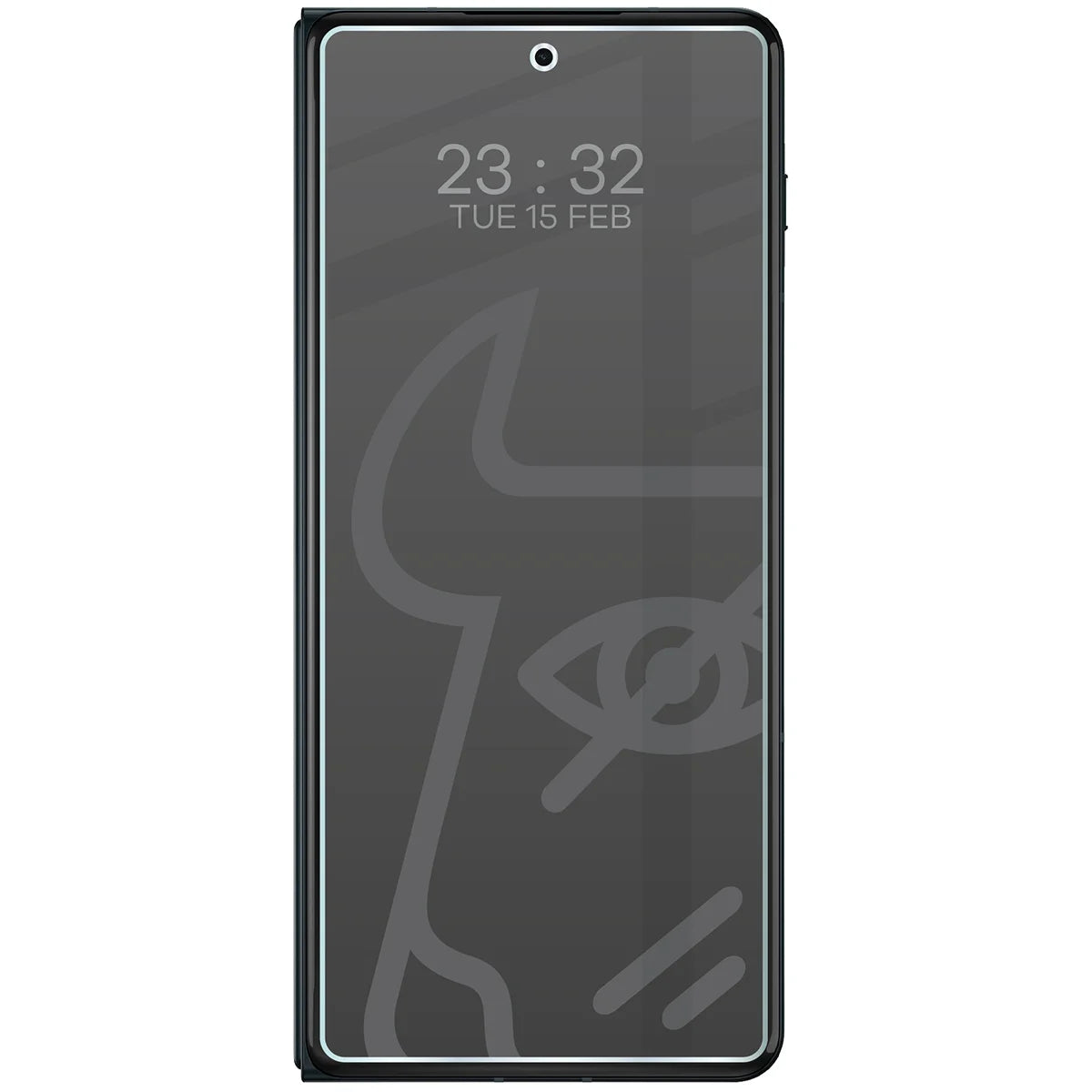 Hybridglas mit Privatschutzfilter für Motorola Razr Fold, Bizon Hybrid Shadow, Matt