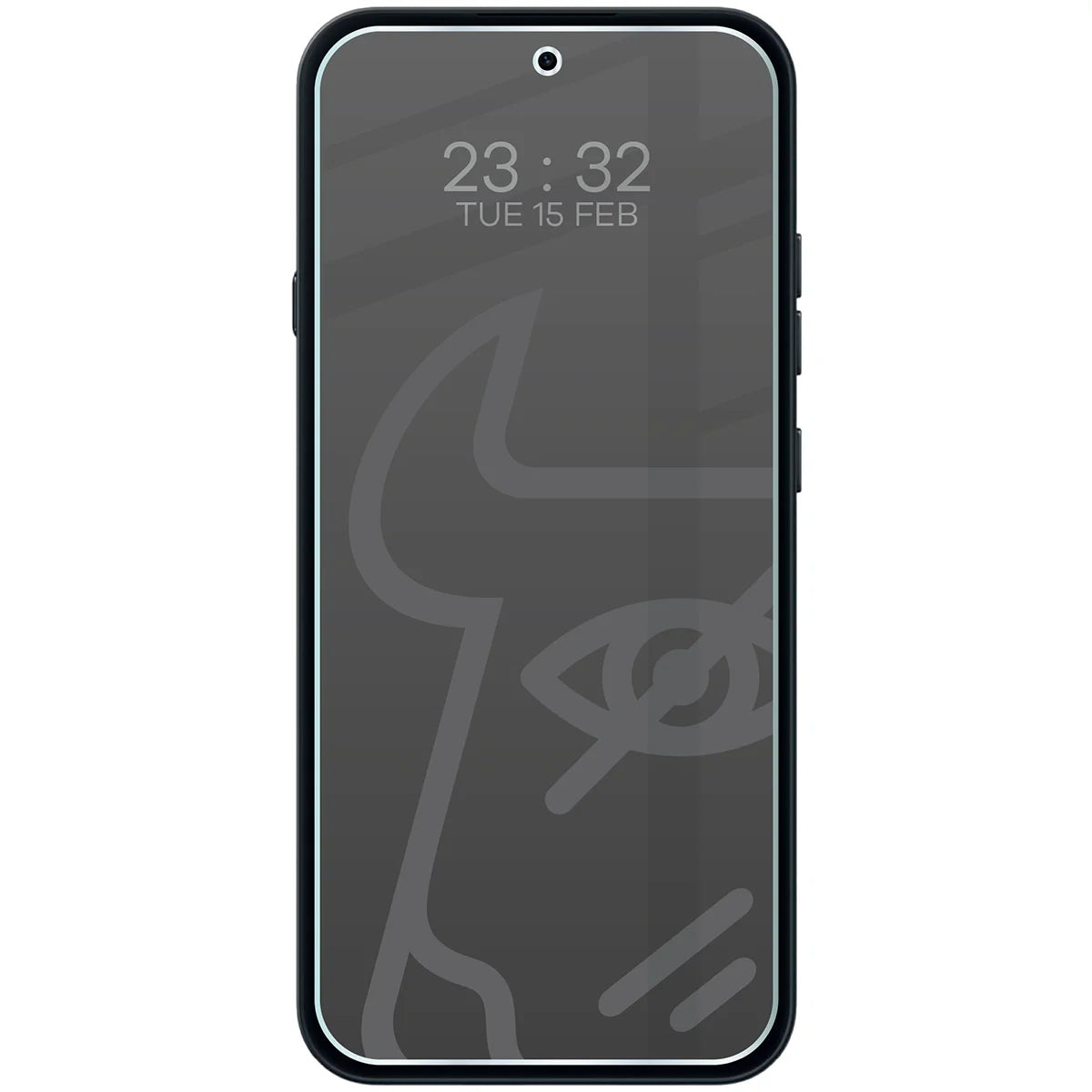 Hybridglas mit Privatschutzfilter für Nothing Phone (4a), Bizon Hybrid Shadow, Matt