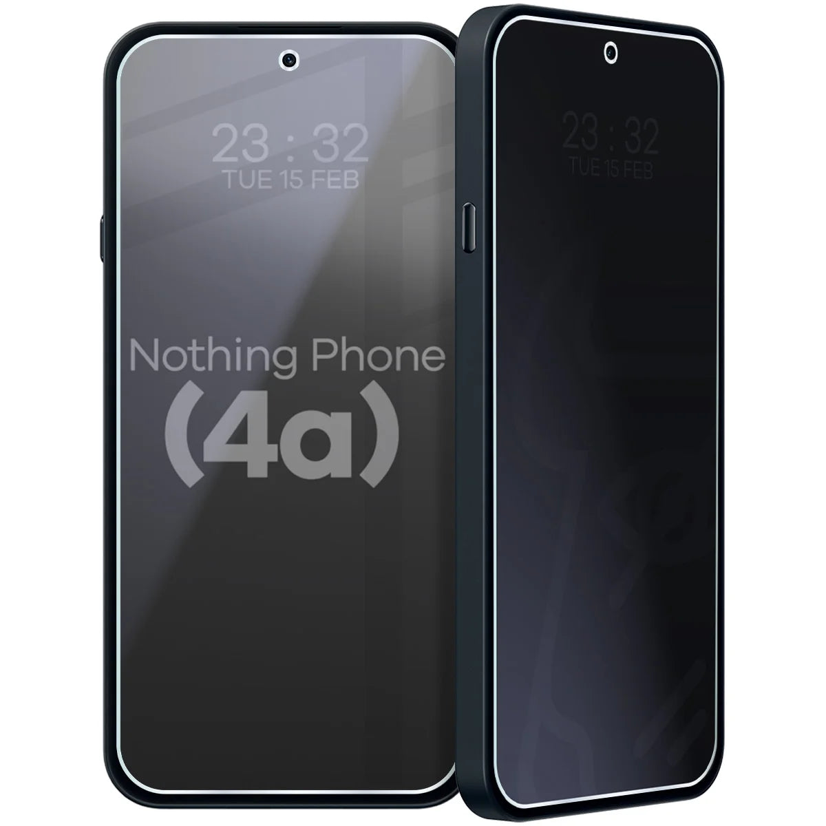 Hybridglas mit Privatschutzfilter für Nothing Phone (4a), Bizon Hybrid Shadow, Matt