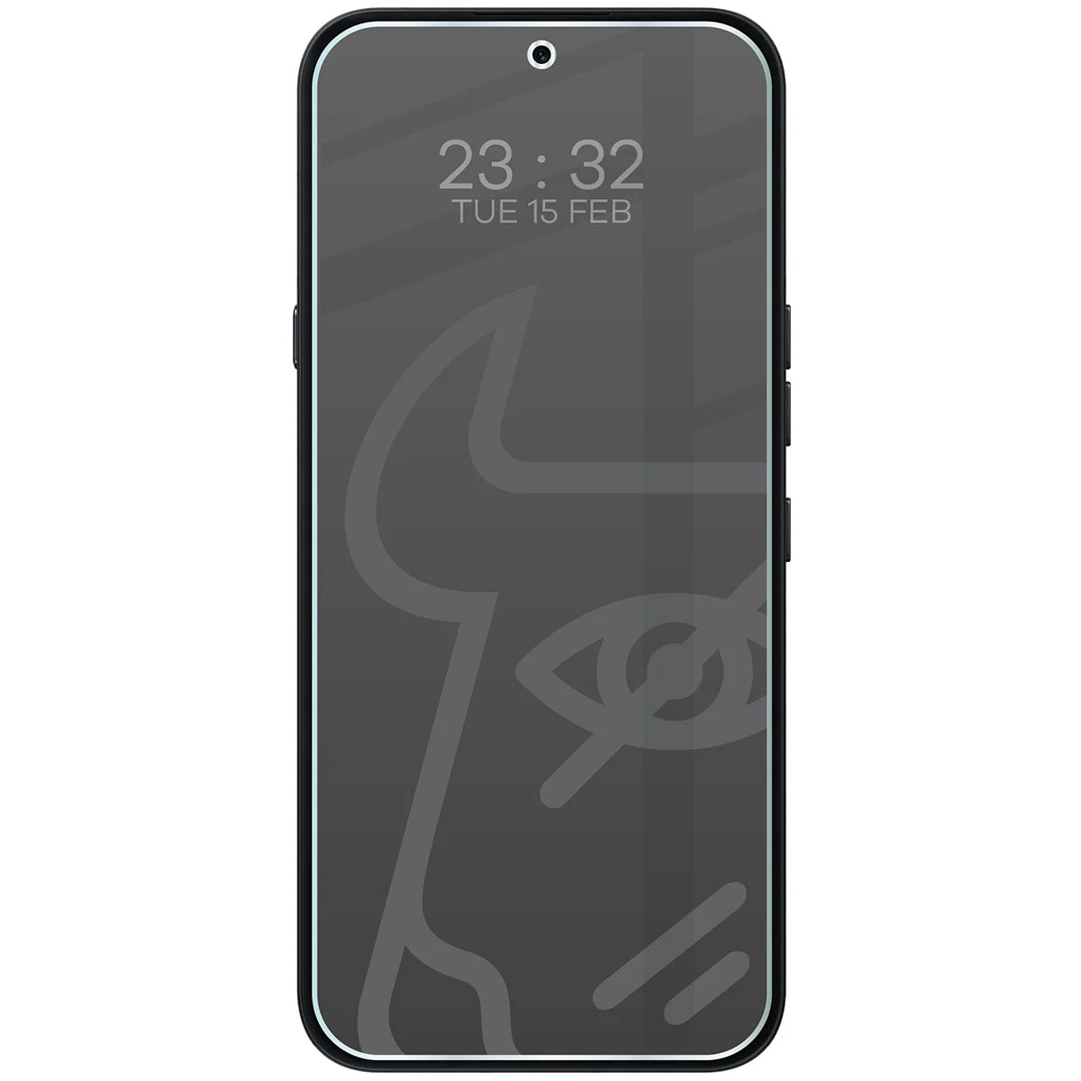 Hybridglas mit Privatschutzfilter für Nothing Phone (4a) Pro, Bizon Hybrid Shadow, Matt