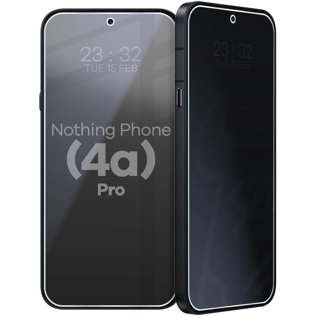 Hybridglas mit Privatschutzfilter für Nothing Phone (4a) Pro, Bizon Hybrid Shadow, Matt