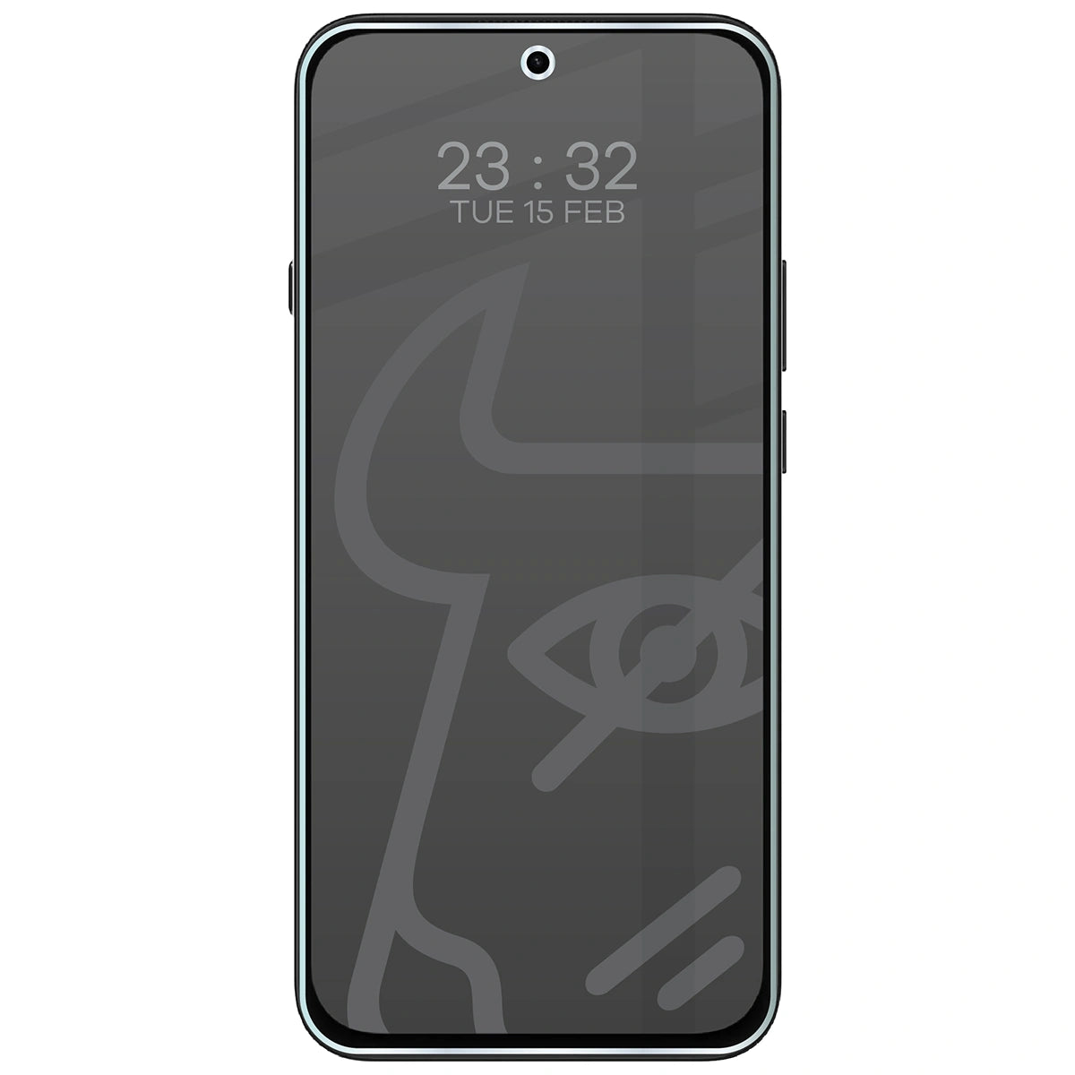 Hybridglas mit Privatschutzfilter für Nothing Phone (4b), Bizon Hybrid Shadow, Matt