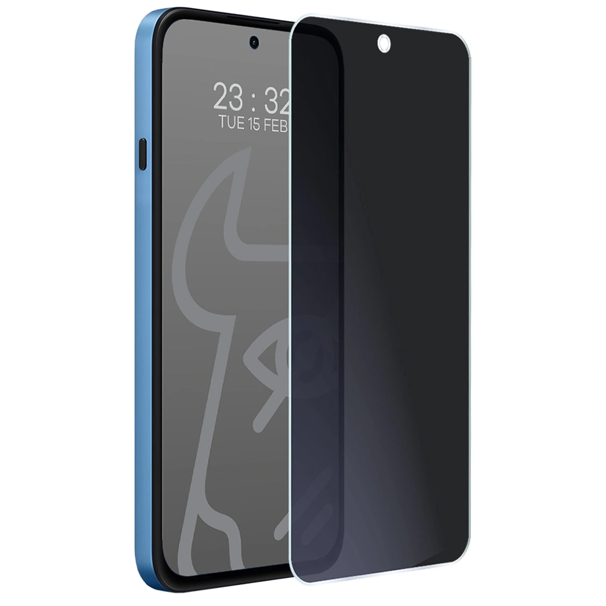 Hybridglas mit Privatschutzfilter für Nothing Phone (4b), Bizon Hybrid Shadow, Matt