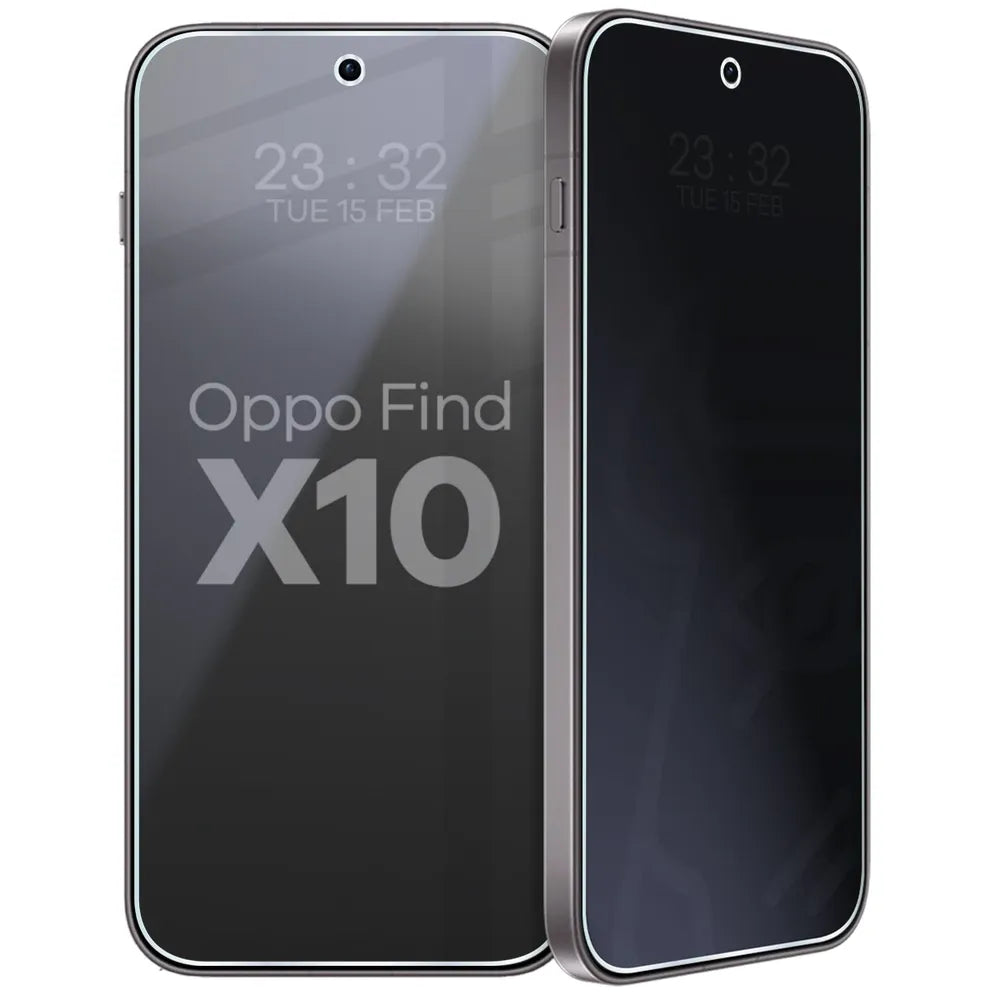 Hybridglas mit Privatschutzfilter für OPPO Find X10, Bizon Hybrid Shadow, Matt (6/6)