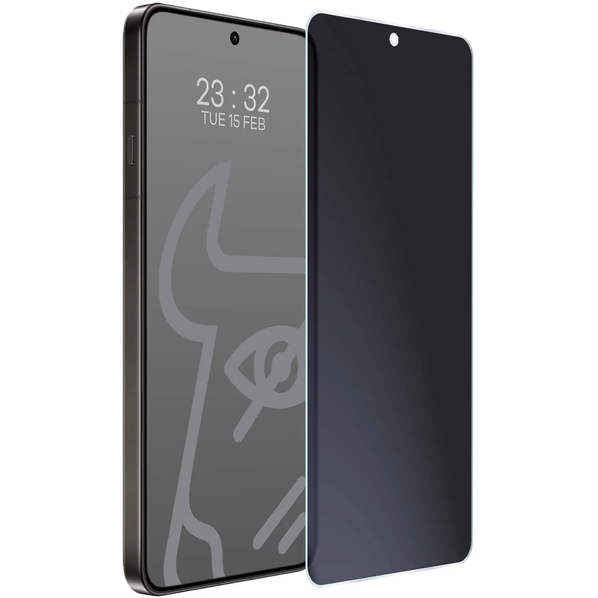 Hybridglas mit Privatschutzfilter für Oppo Find X9 Ultra, Bizon Hybrid Shadow, Matt