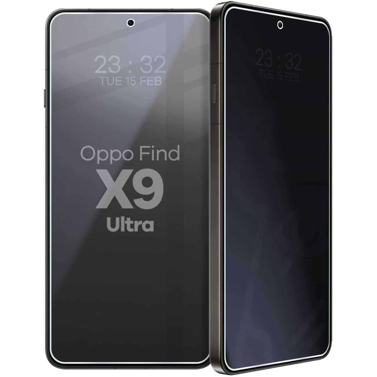 Hybridglas mit Privatschutzfilter für Oppo Find X9 Ultra, Bizon Hybrid Shadow, Matt