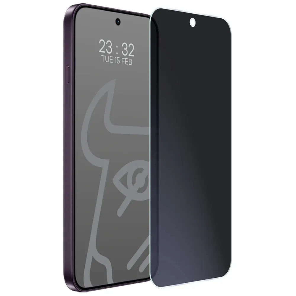 Hybridglas mit Privatschutzfilter für OPPO Reno16, Bizon Hybrid Shadow, Matt (5/6)